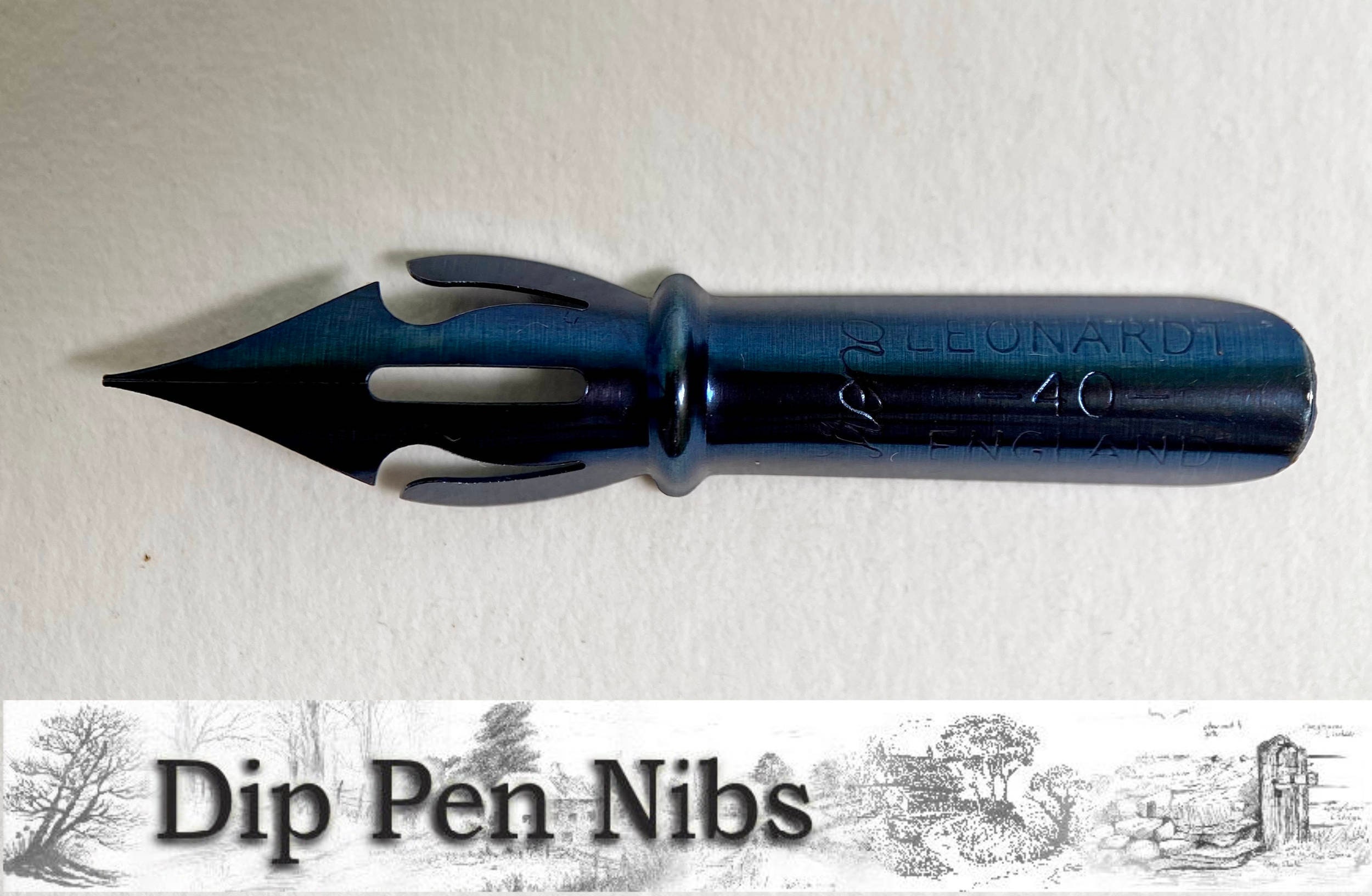 Steno Shorthand 40 Nib for Copperplate Calligraphy by writing Leonardt