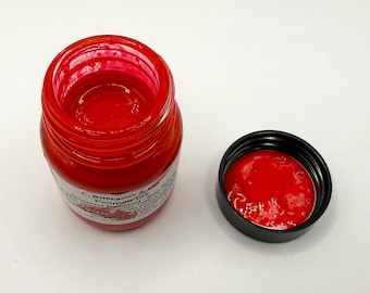 Permanent Pigmented Rose Red Ink 30ml Bottle for dip pens, Quill, Ruling pens and Calligraphy pens