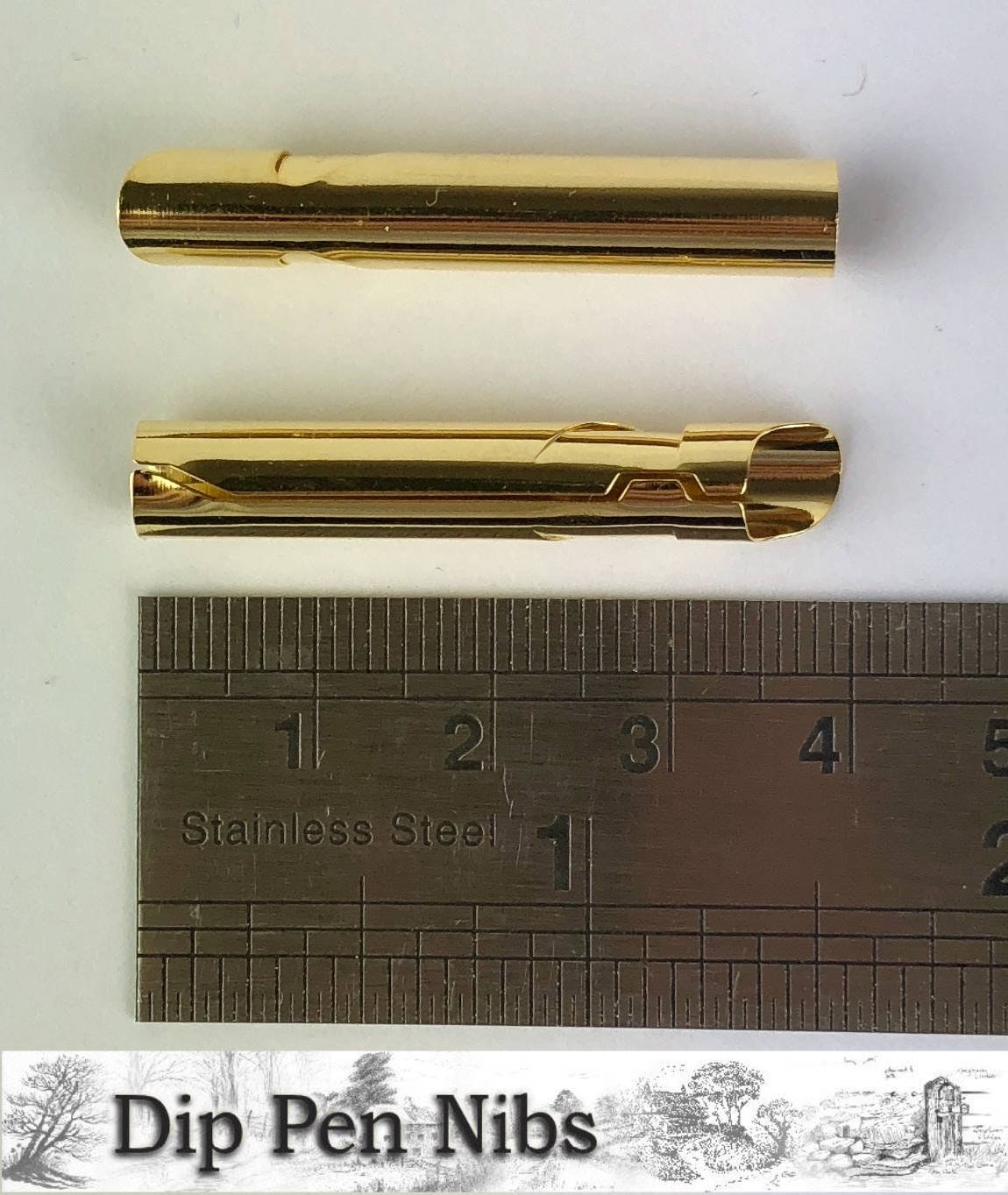 Dip Pen Nib Ferrules / Tips Pack of 5. Convert Feather