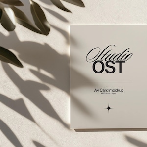 Paper Card Mockups, A4 Paper Card Mockups, Print Mockups, Paper Card Mockups, Greeting Card Mockups, PSD Invitation Mockups