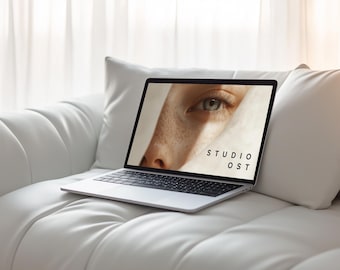 Minimalistic Mockup | Macbook Mockup |  Website Mockup | Laptop Mockup | Device Mockups | Aesthetic Laptop Mockup