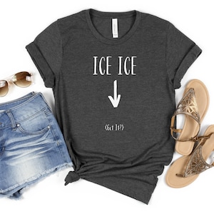 Pregnancy Announcement Shirt - Funny Ice Ice Baby I&#39;M Pregnant Tee, Expecting Mama, Punny New Mom Tshirt, Minimalist Pregnancy Announcement