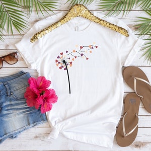 Dandelion Shirt, Make A Wish Shirt, Dandelion Shirt, Dandelion Flower Tee, Dandelion T-Shirt, Wildflower Shirt, Floral Shirt