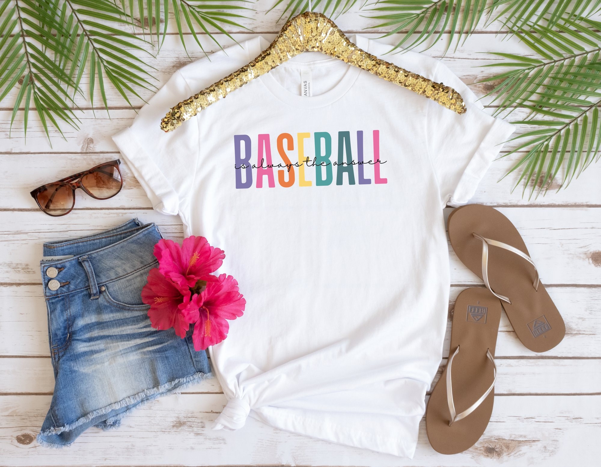 Baseball is Always the Answer Funny Baseball Mom Shirts 