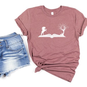 Mädchen und Träume-Buch, Stellen Sie sich Welt-T-Shirt vor, inspirierendes Lese-T-Shirt, Geschenk für Leseratten, Lesebuch-Hemd, Buchhändler-Geschenk