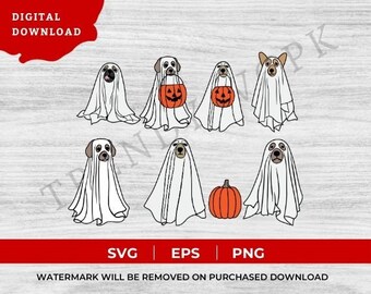 Сute Fall ghost dog png,Halloween png,Cricut png,Digital Download,Boho Halloween png, cricut png, ghost png, dog lover png, pumpkin png,