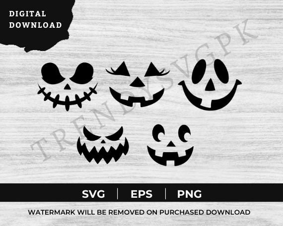 Pumpkin Face PNG, Jack O Lantern Faces Png, Halloween Pumpkins Faces ...