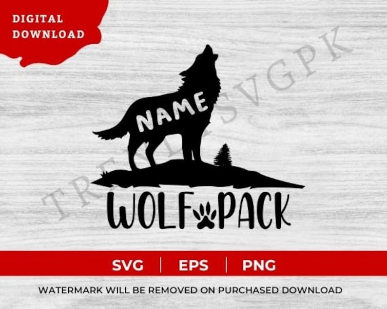 Custom Wolf Pack Svg, Wolf Pack Svg With Bow, Wolf Pack Shirt, Animal ...