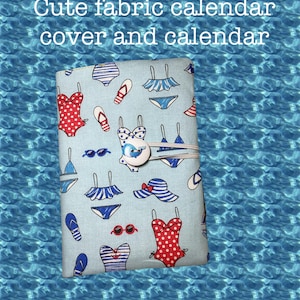 2025-2026 Pocket Calendar: Handmade Fabric Cover, Weekly Planner