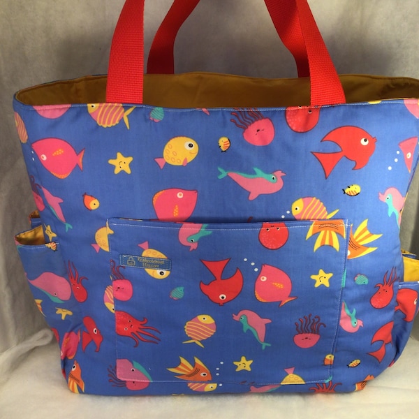 Bingo bag, seat cushion bingo bag, large tote bag, diaper bag,Reallycutebags.Etsy.com