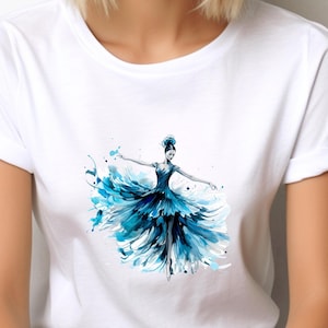 Women&#39;s Dancer Fashion Top - Trendy Sublimation T-Shirt - Timeless Attitude Vogue Style Aesthetic Beauty - Unique Design for Fashionistas
