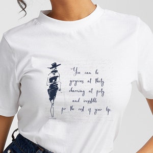  Coco Chanel Quote Classy and Fabulous Shirt (M, Crew