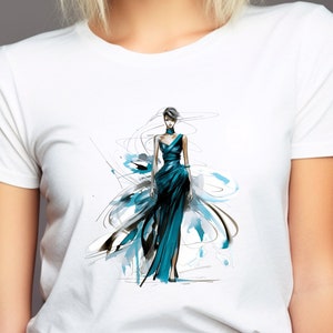 レディースファッショントップ - トレンディな昇華レディースTシャツ - 時代を超えたヴォーグスタイルの美的美しさ - ファッショニスタのためのユニークな独占デザイン