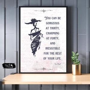Coco C Quote Poster - Irresistible Forever - Vintage Pink - Elegant Font - Paris Eiffel Tower Background - Fashion Wall Art Print