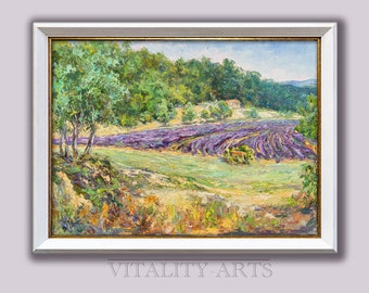 Arte de parede de lavanda, França, arte paisagística, lavanda da Provença, download digital, download instantâneo, campos de flores | Arte floral | Campos de lavanda