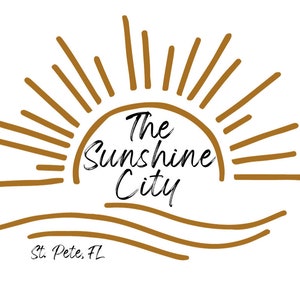 St. Pete, FL is The Sunshine City Premium Unisex Crewneck T-shirt