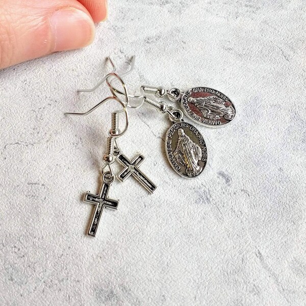 Catholic Earrings Etsy