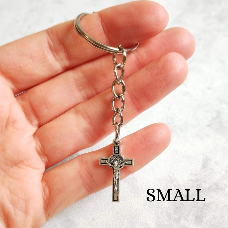 Jesus Christ Keychain, Crucifix Keychain, Cross Keyring, Holy, Blessed ...