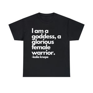 Black Parks and Recreation T-Shirt - Leslie Knope Quote