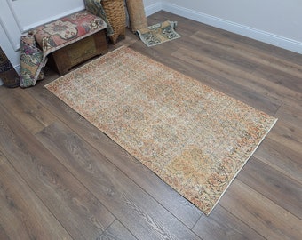 Dining Room Rug, Kids Room Rug, Nursery Area Rug, Handmade Area Rug, Oriental Rug, Antique Rug, Bohemian Area Rug, Rustic Rug, 3.6 x 6.3 Ft