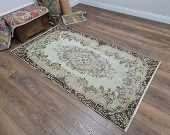 Hand Knotted Rug, Handwoven Rug, Entry Rug, Hallway Rug, Hand Knotted Rug, Handwoven Rug, Entry Rug, Hallway Rug, Saloon Rug, 3.7 x 6.7 Ft