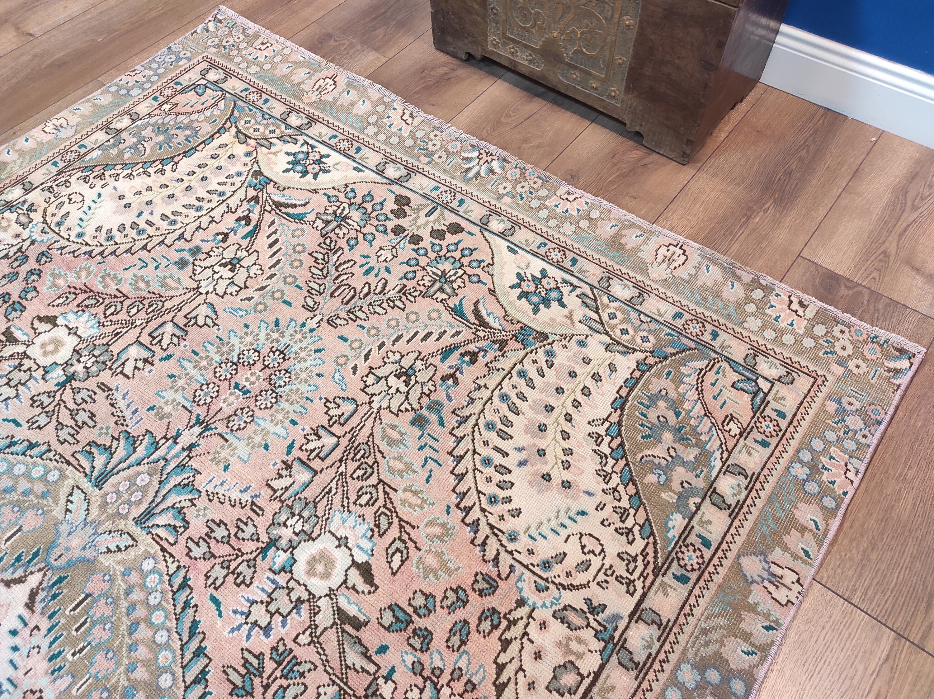 Persian Large Rug Pink Persian Rug Bohemian Rug Living Room Etsy