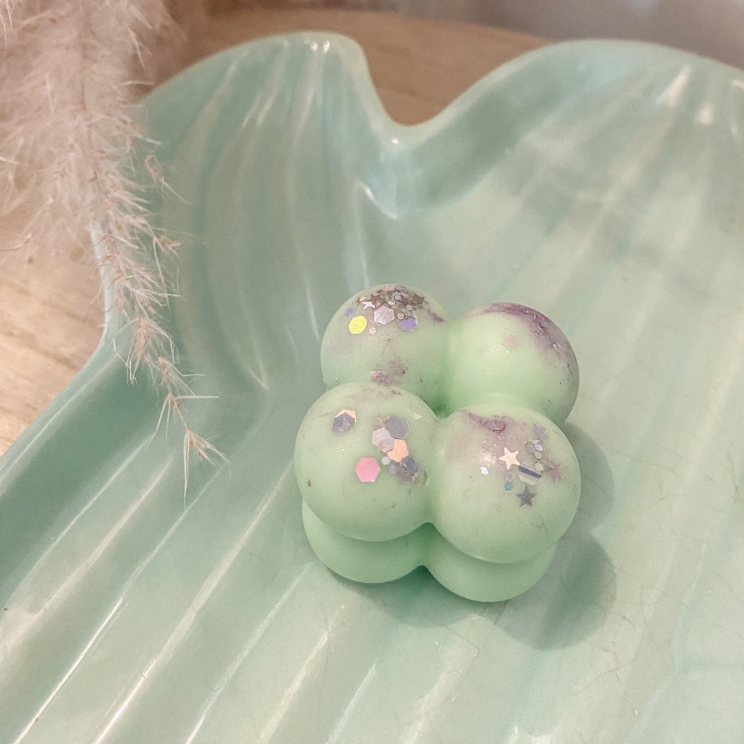 Fondant Bougie Parfumé Blanc En Forme De Rose - Cire Française