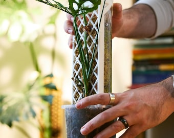 Demi-D-Shaped Moss Pole Kit - Diamond Pattern