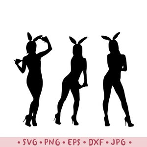 VINTAGE DANCE meisjes vrijgezellenfeest bestanden voor snijmachines / DIY / party / Svg, png, eps, dxf, jpg / konijntje / diggital download