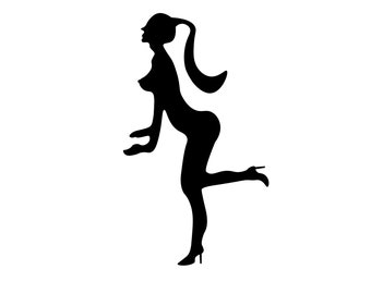 BURLESQUE Girl DANCE bachelor party files for cutting machines Vintage / DIY / party / Svg, png, eps, dxf, jpg / bunny / diggital download