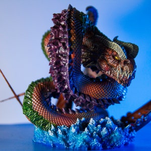 Jormungandr Diorama - Midgard Serpent - Norse Mythology