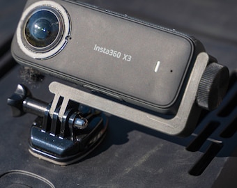 Horizontal Adapter für Insta360 X5, X4, X3 und X2 passend auf GoPro Halter für bessere POV Aufnahmen
