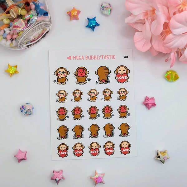 Chango de sticker - Etsy México