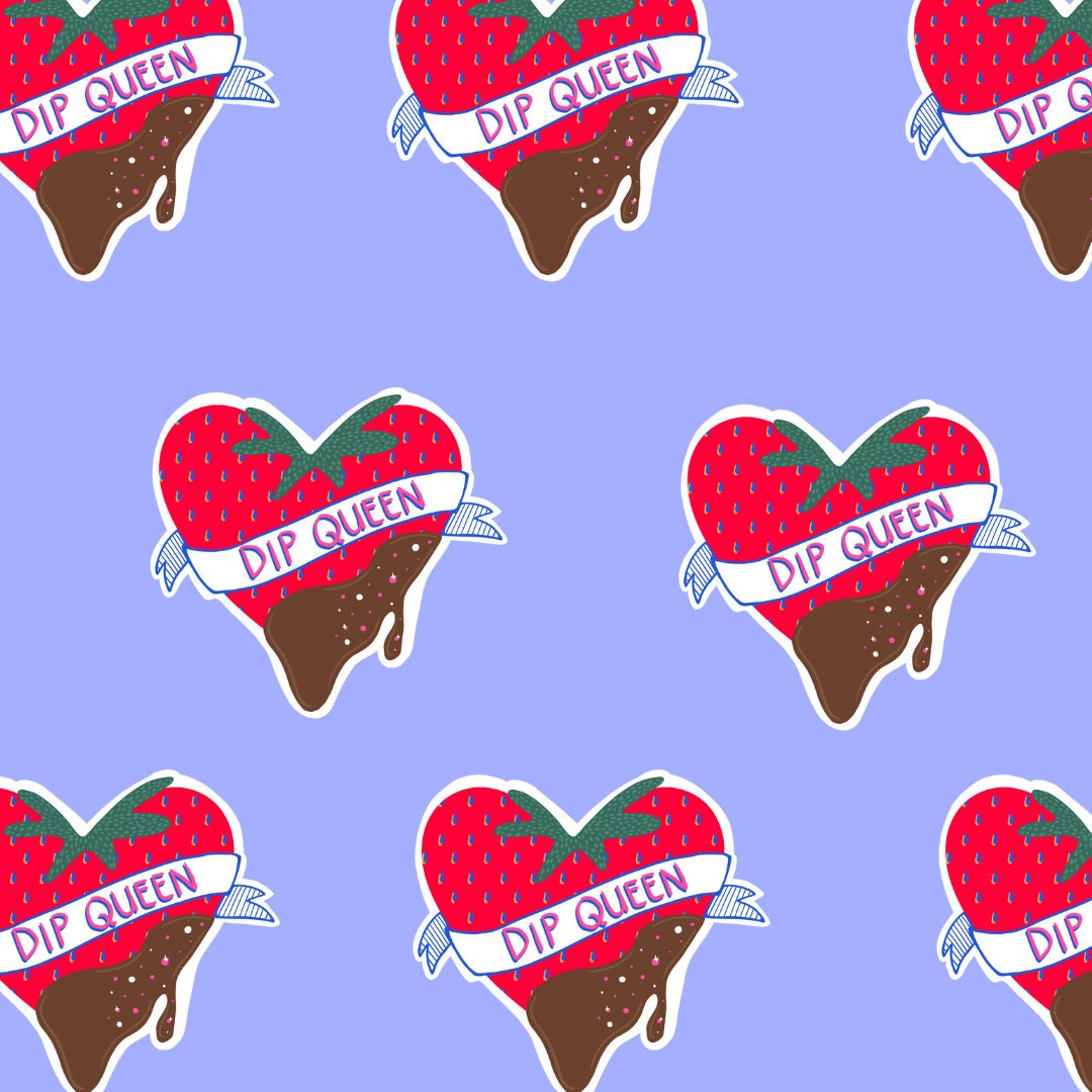 Dip Queen Sticker | Waterproof | Illustrated Chocolate Covered ...