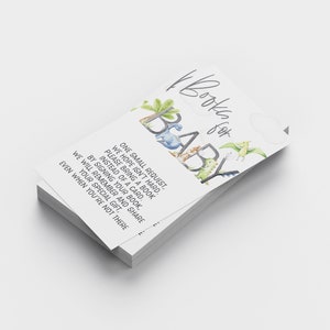Livres modifiables de baby shower de dinosaures pour l’insertion d’invitation de bébé Téléchargement numérique | Livres neutres en matière de genre pour la baby shower | Demande de livre