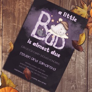 A Little Boo Is Almost Due Invite Editable, Spooky Cute Halloween Baby Shower Invitation Printable, Monster Bash Party For Baby Celebration
