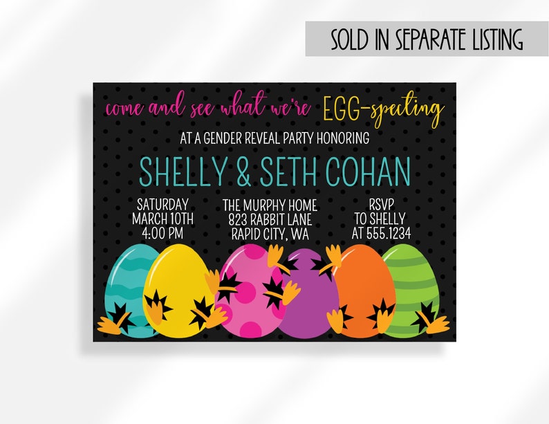 Bright Easter Egg Hunt Invitation Digital Download Printable, Easter ...
