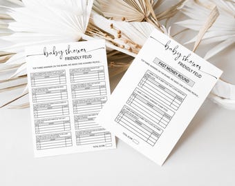 Friendly Feud Funny Baby Shower Games Digital Download, Icebreaker Questions Printable, Fun Baby Sprinkle Games, Sip and See Baby Games, 100