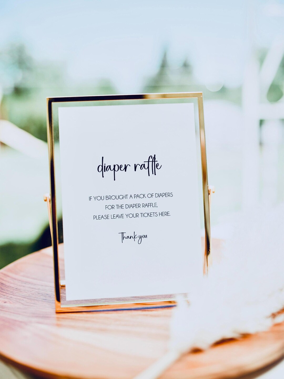 Diaper Raffle Tickets Printable Instant Download | Baby Shower Diaper ...