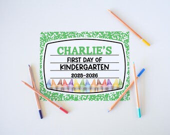 Personalized Last Day of School Sign For Boys Editable, End of School Photo Prop Sign For Girls Printable, End of Year Autograph 2026 Sign