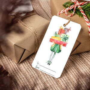 Christmas Gift Tags Printable | Holiday Favor Tags | Girls Holiday Party Gift Tags Download | Girls Gift Tag | Christmas Presents for Girls