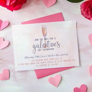 Editable Galentines Day Invitation Instant Download Galentines Day Party Invitation Valentines Day Party Invite Galentines Dinner Invite