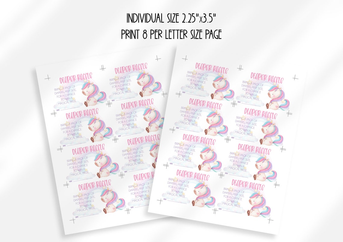 Editable Unicorn Baby Shower Printables Unicorn Rainbow - Etsy