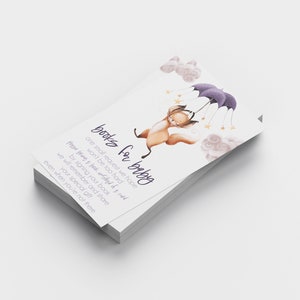 April Showers Bring May Flowers Livros de chá de bebê para cartão de bebê para impressão, solicitação de livro de chá de bebê Fox, gênero neutro para bebês de primavera