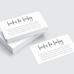 Boeken voor baby invoegen directe digitale download | Boeken aanvragen in plaats van een kaart | Behuizing uitnodiging babyshower | Bijsluiter boekverzoek