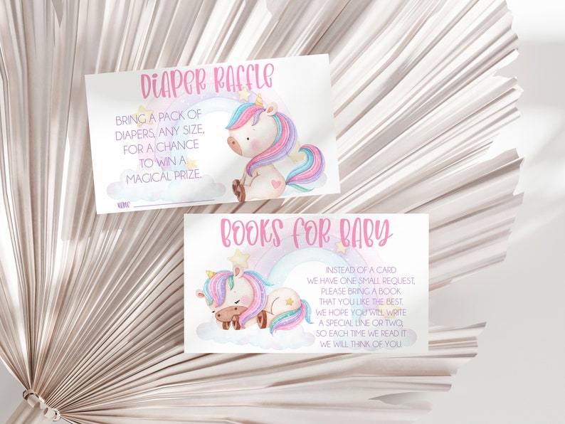 Editable Unicorn Baby Shower Printables Unicorn Rainbow - Etsy