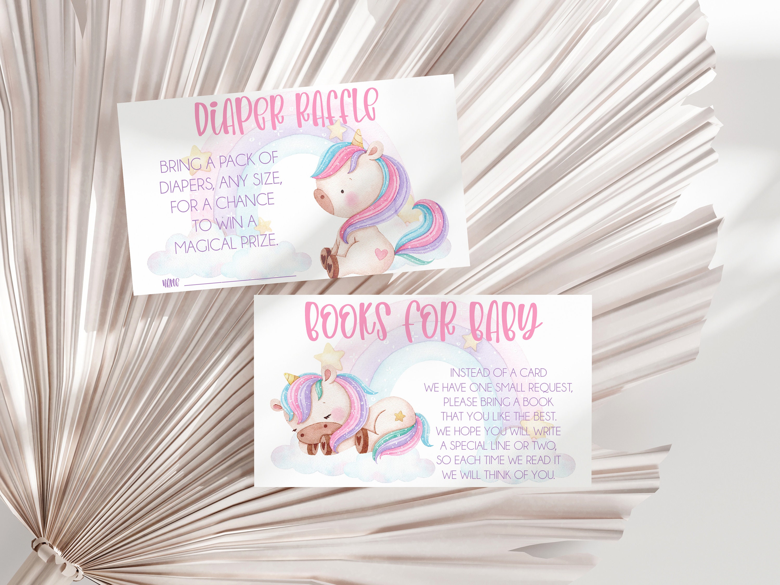 Editable Unicorn Baby Shower Printables Unicorn Rainbow - Etsy