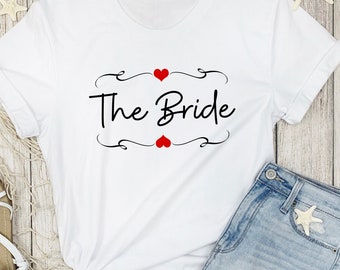 T-shirt EVJF personnalisé Cadeau de la mariée T-shirt de la mariée de l'équipe EVJF T-shirt de mariage EVJF