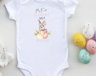 Grand bébé lapin de Pâques Mes premières tenues de Pâques Tenue de Pâques pour bébé garçon Gilet de mes premières Pâques pour bébé Mon pyjama de Pâques