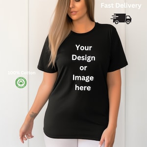 Ladies Personalised T-Shirt - Black